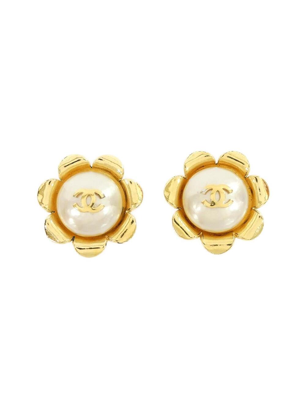Chanel Clip-On Earrings Gold- #346928C95B